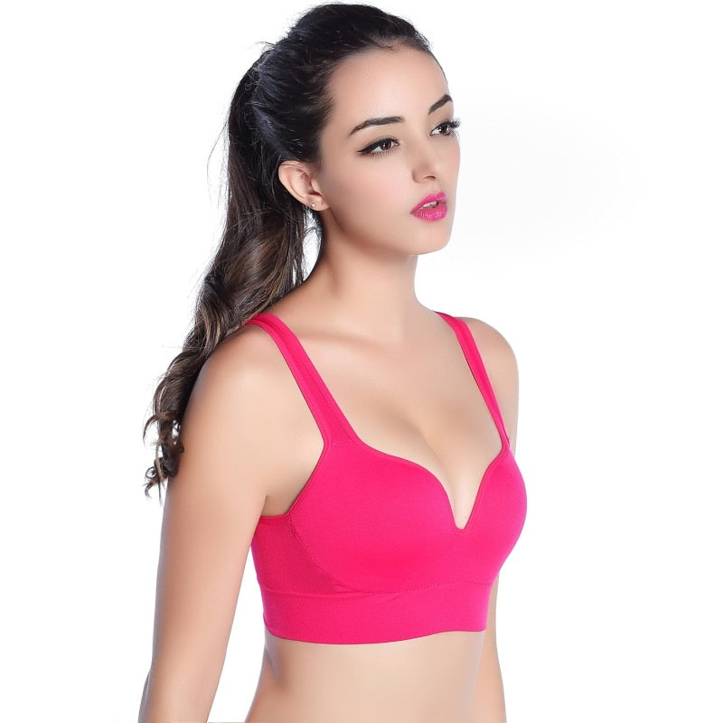 Women Sports Bra Racerback Seamless Wireless Bras Sleep Top Tank