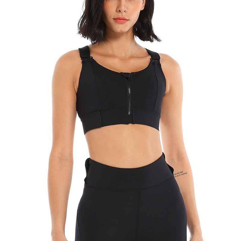 Sports bra for women, shock-absorbing running, gathering bra can be worn externally in summer