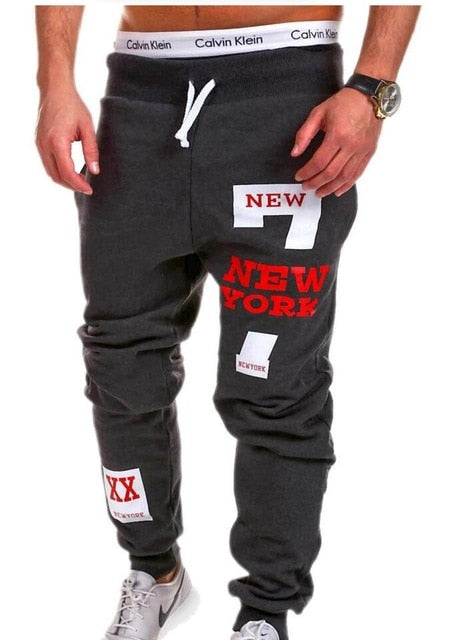 Mens Joggers Male Trousers Men Pants Casual  Pants Sweatpants Jogger Black