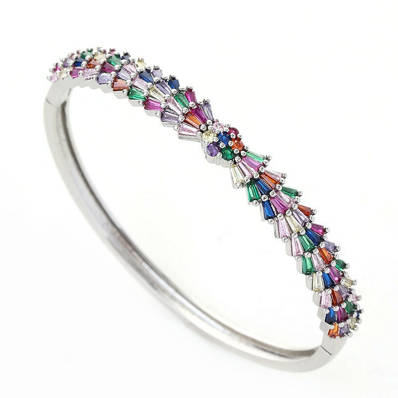 Full set colorful zircon bracelet