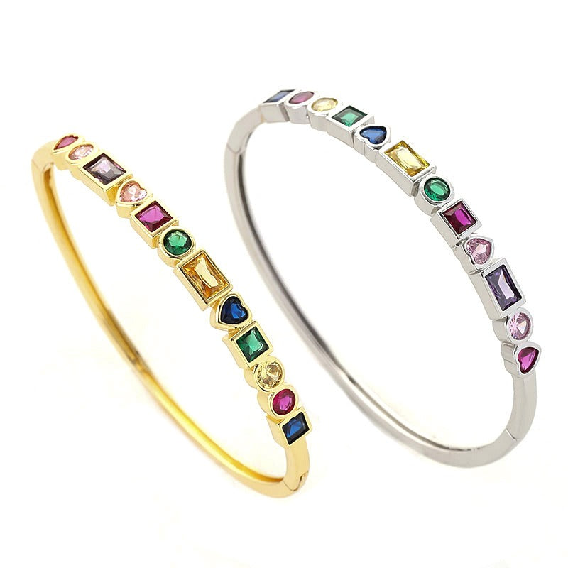 Geometric Heart Color Bracelet