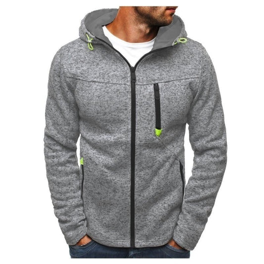 Men's Sweatshirts Zipper Hoodies Bodybuilding Jogger Workouts Cotton Fleece Hoody Hooded Sweatshirt