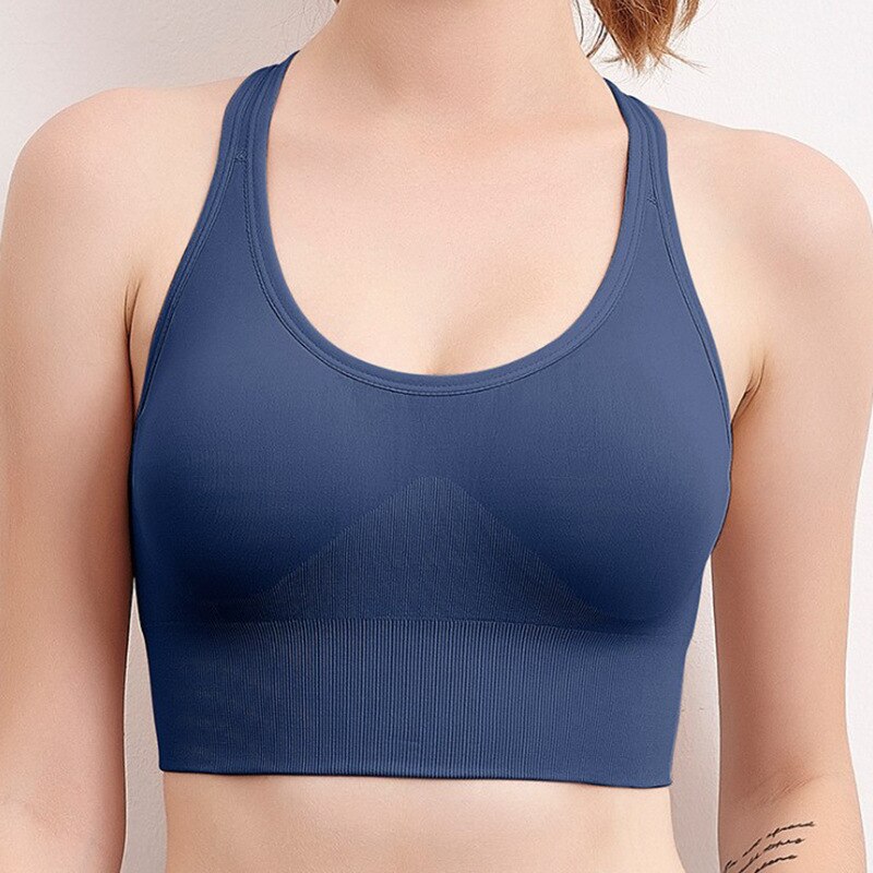 Women Push up Bra Back Closure Underwear  Female Brassiere Cross Back Clothes  Seamless Sports Bra Vest Big Size Top Bralette