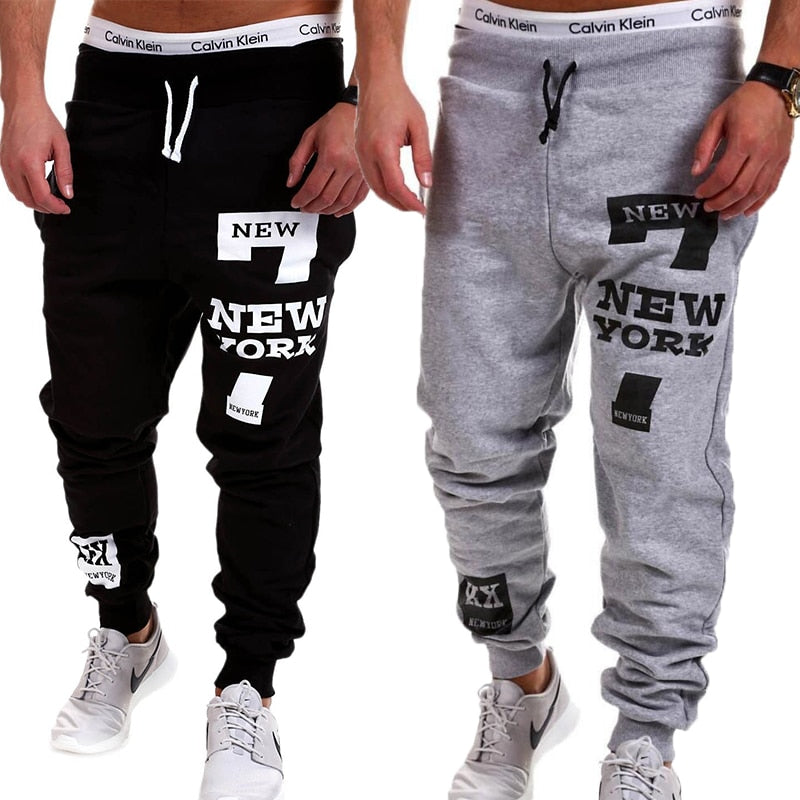 Mens Joggers Male Trousers Men Pants Casual  Pants Sweatpants Jogger Black