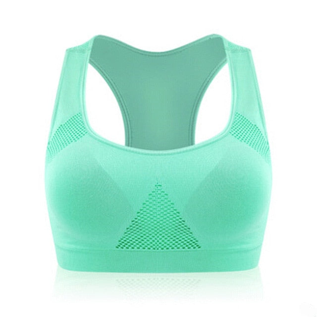 Professional Absorb Sweat Top Athletic Running Sports Bra , Gym Fitness Women Seamless Padded Vest Tanks