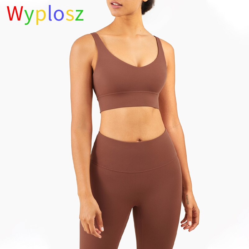 Wyplosz Sexy Beautiful Back Sports Bras Top Shockproof Bra Women's Underwear Vest Sportswear Gym Vest Top Crop Sports Brassiere