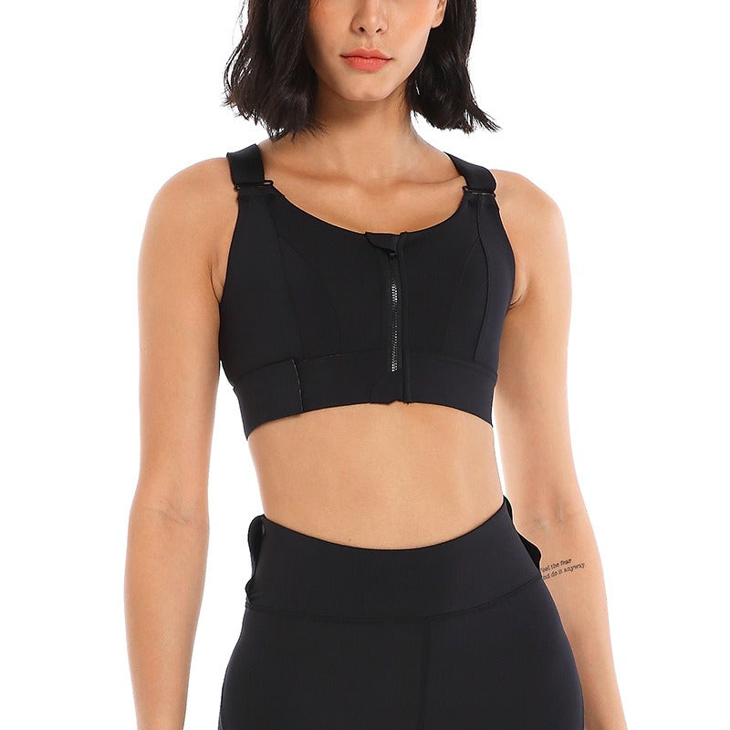 Sports bra for women, shock-absorbing running, gathering bra can be worn externally in summer