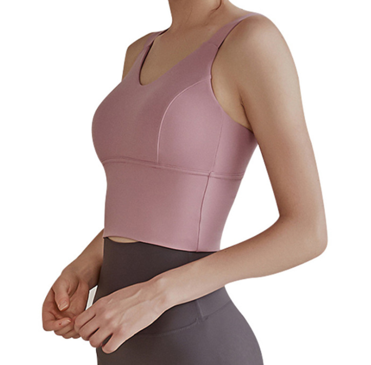 New fitness anti-skid wide band vest women's outdoor sports gather underwear bra