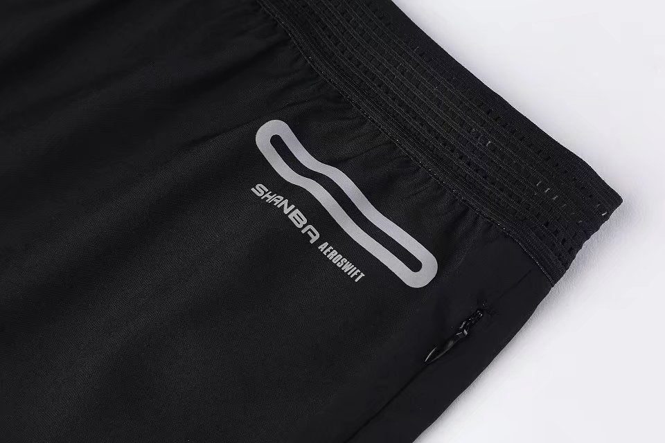 Running Shorts Men Training Marathon Quick Dry Fitness Gym Printing Sport Shorts With zipper Pocket Plus Running Shorts Jogger