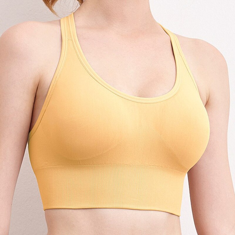 Women Push up Bra Back Closure Underwear  Female Brassiere Cross Back Clothes  Seamless Sports Bra Vest Big Size Top Bralette