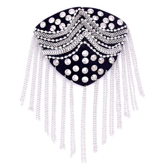 Personalized Suit Tassel Jewelry Handmade Beaded Nail Diamond Clothing Accessories Shoulder Badge