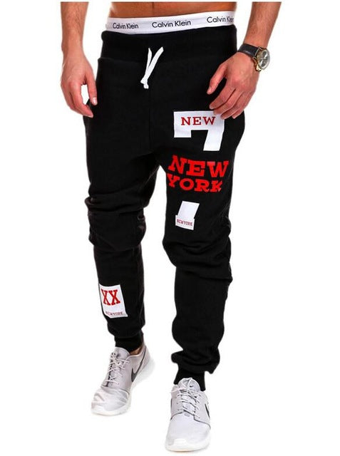 Mens Joggers Male Trousers Men Pants Casual  Pants Sweatpants Jogger Black