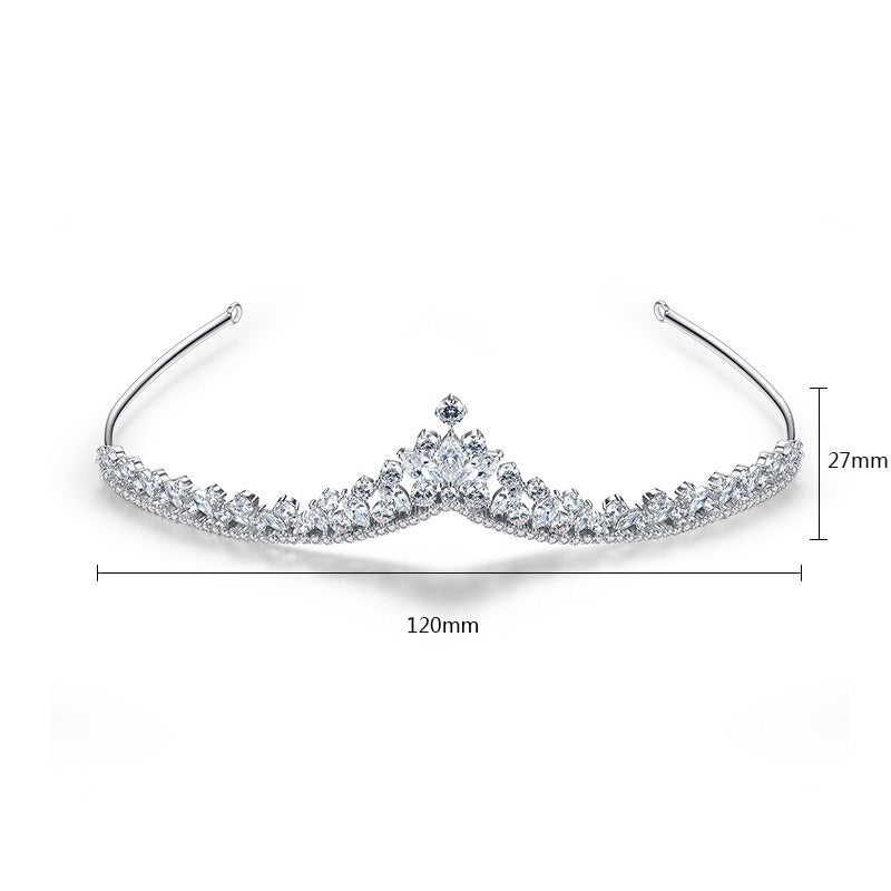 Crown Wedding Copper Set 3A Zircon Fashion Hair Hoops and Combs Bride Exquisite Headwear Wedding Jewelry for Women