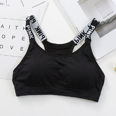 Push Up Sports Bra Fitness Women Sport Bra Top Black Padded Yoga Brassiere Sport Bra Sports Top