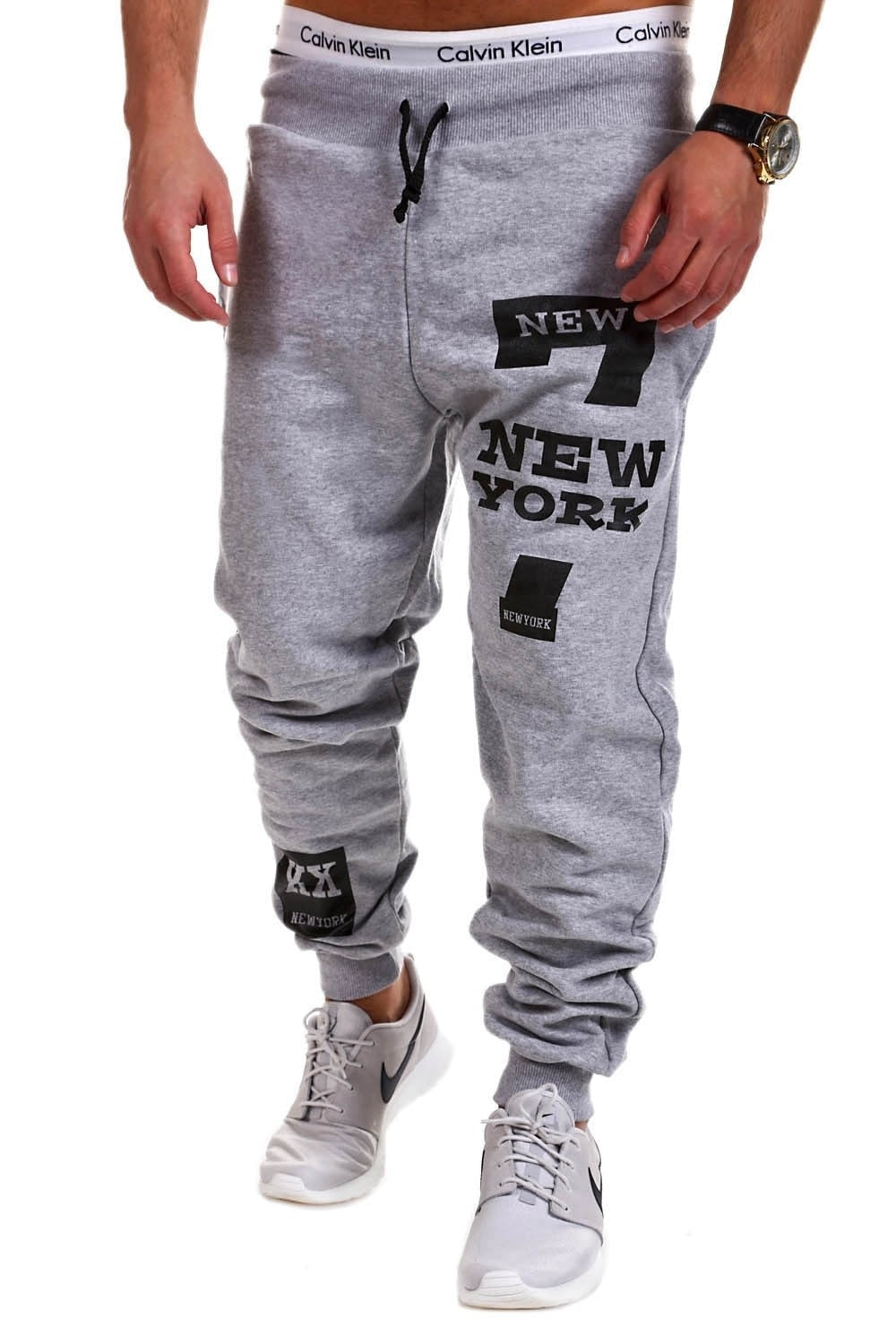 Mens Joggers Male Trousers Men Pants Casual  Pants Sweatpants Jogger Black