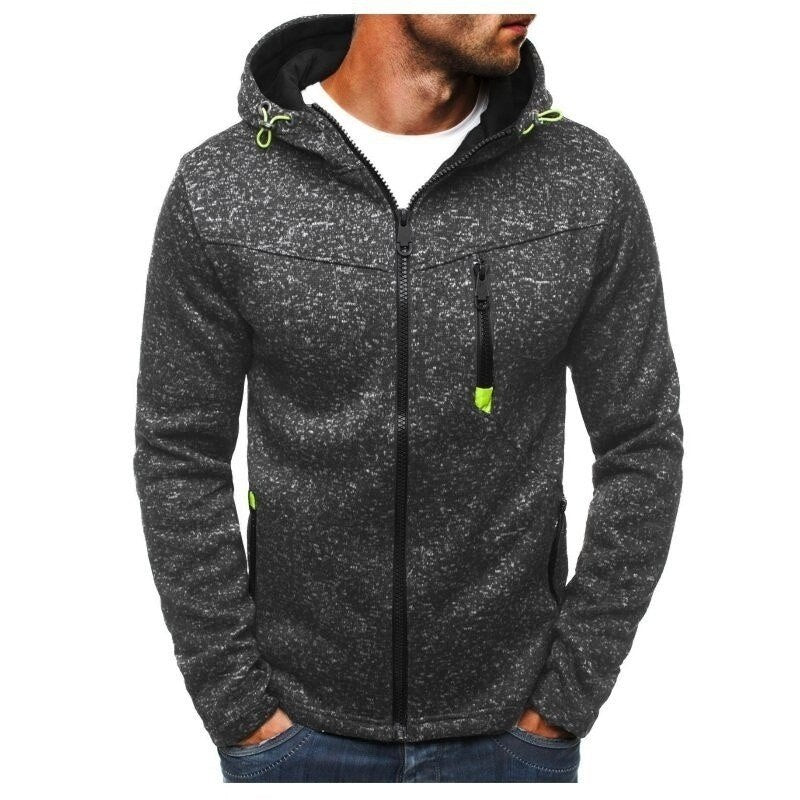 Men's Sweatshirts Zipper Hoodies Bodybuilding Jogger Workouts Cotton Fleece Hoody Hooded Sweatshirt