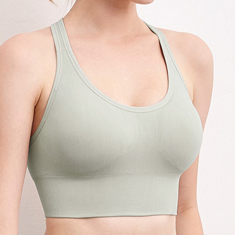 Women Push up Bra Back Closure Underwear  Female Brassiere Cross Back Clothes  Seamless Sports Bra Vest Big Size Top Bralette