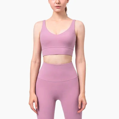 Mermaid Curve Women's Yoga sets  wide straps and deep V neckline Sports bra +High waist wide belt leggings Women's Pilates suit