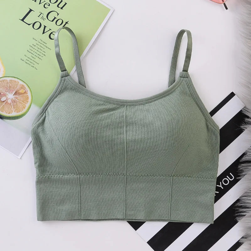 Women Bras Breathable Sports Bra Anti-sweat Shockproof Padded Sports Bra Yoga Top Athletic Gym Running Fitness Workout Sport Top