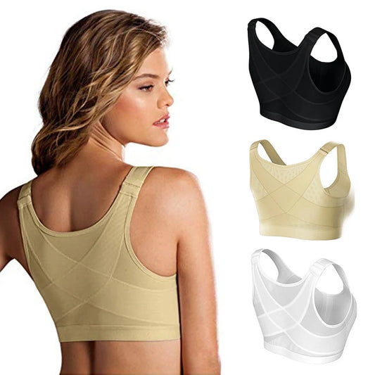 Yoga Sports Bras Posture Corrector Lift Up Bra Women Cross Back Bra Breathable Underwear Shockproof Sport Fitness Vest Bra