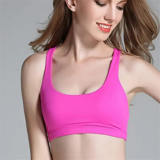 Women Cross Yoga Sports Bra Sport Top Brassiere Fitness Gym Bras